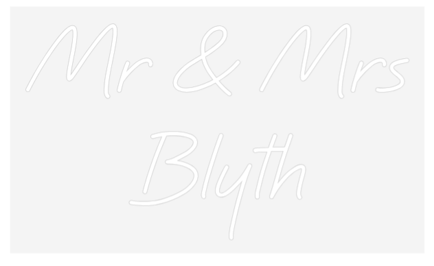 Custom Neon: Mr & Mrs 
Bl...