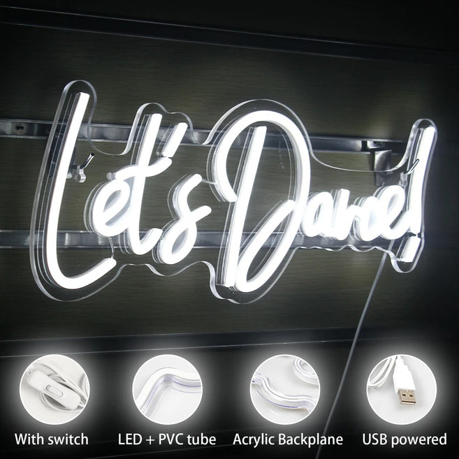 Lets Dance Neon Sign