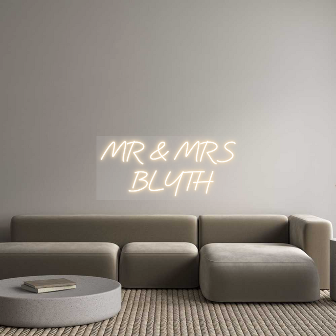 Custom Neon: MR & MRS 
BL...