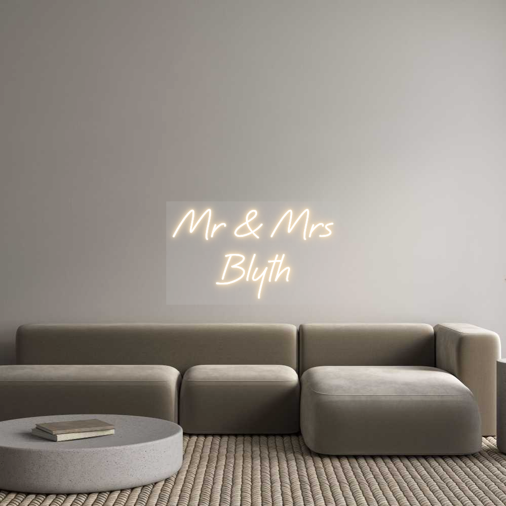 Custom Neon: Mr & Mrs 
Bl...