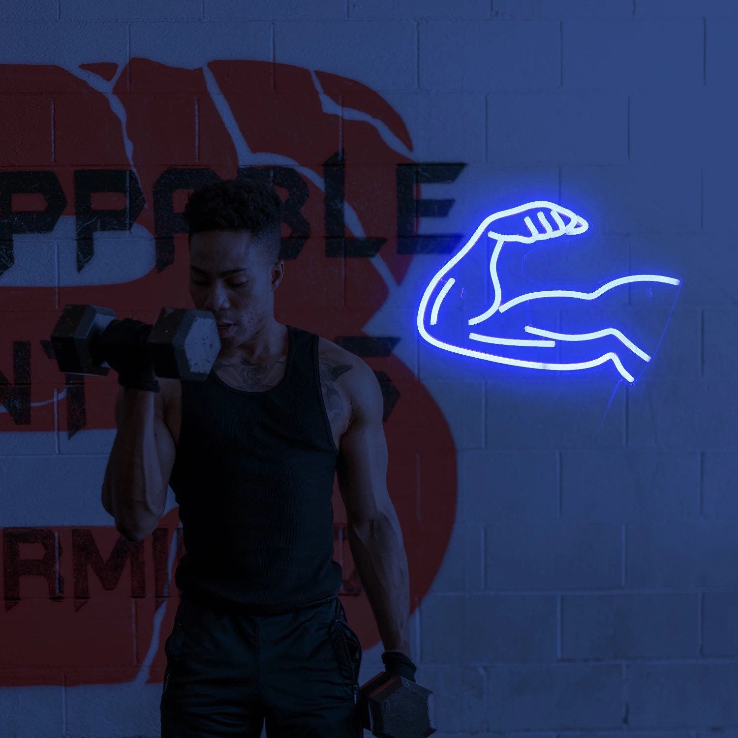 Neon Sign muscular