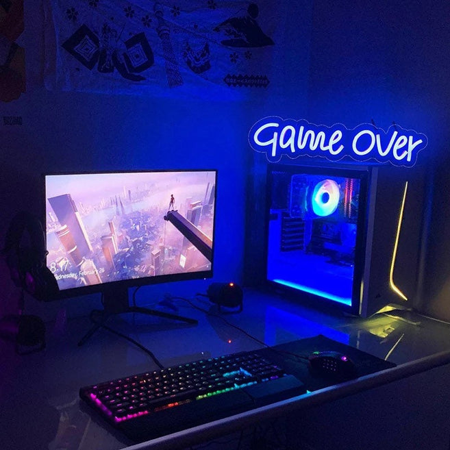 Neon Game over sign