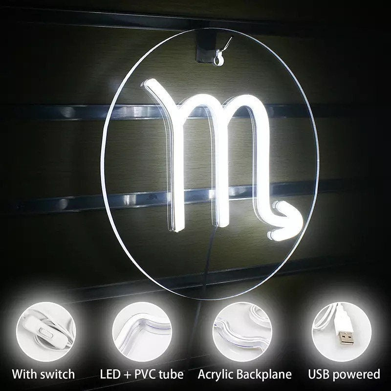 Scorpio neon sign