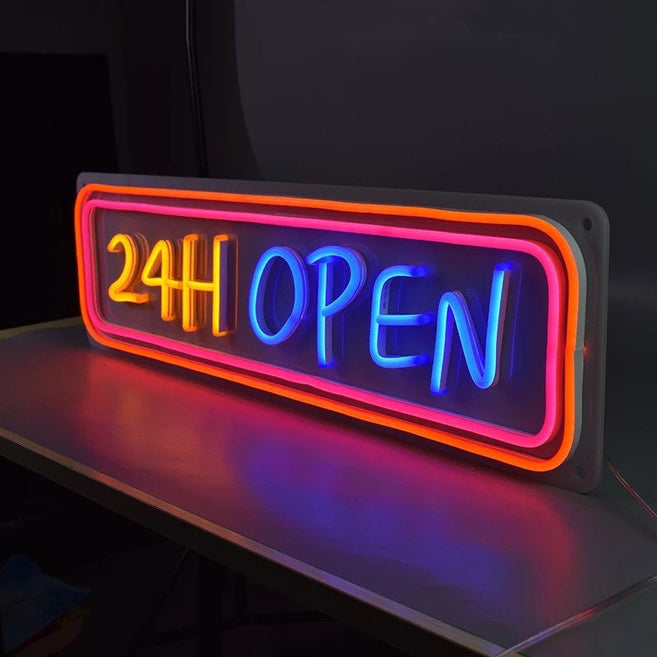 Store front neon sign