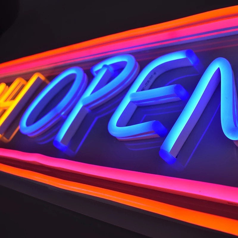 Store front neon sign