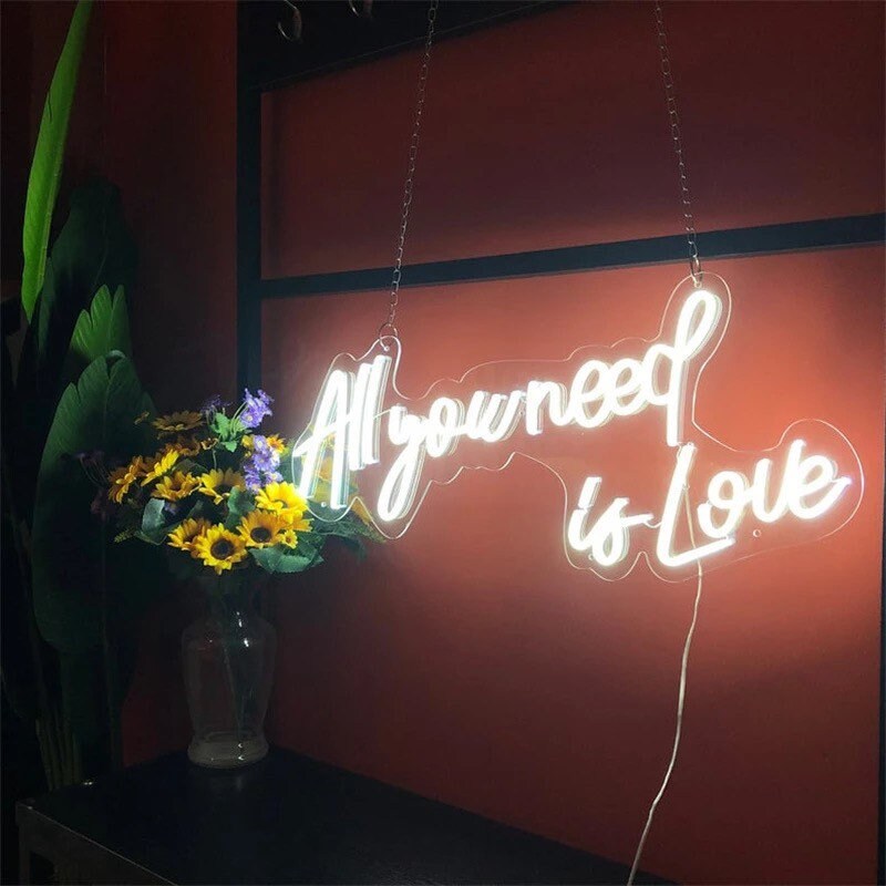 all you need is love neon