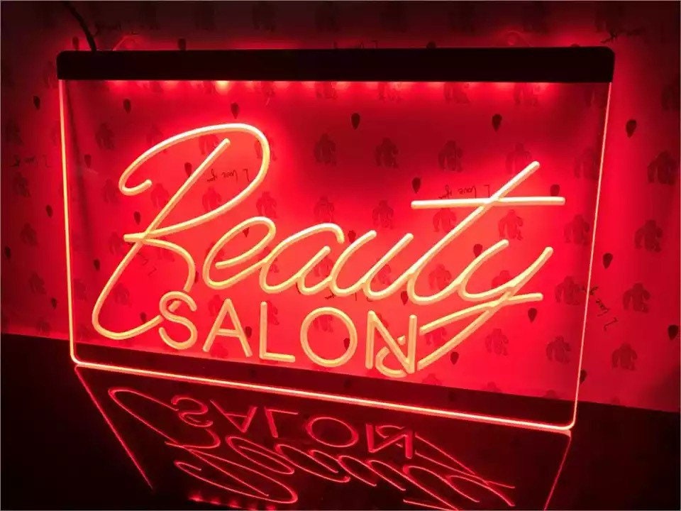 Beauty salon neon sign