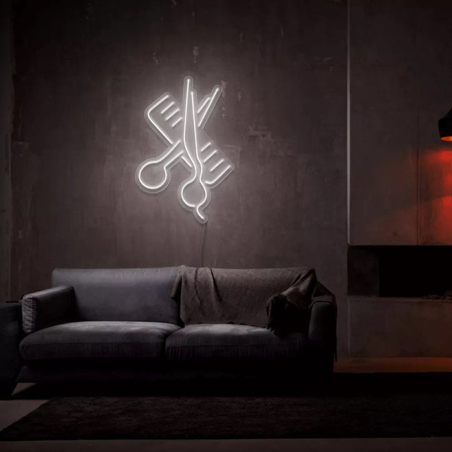 Barbershop neon sign