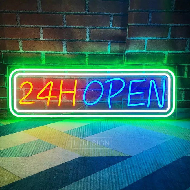 Store front neon sign